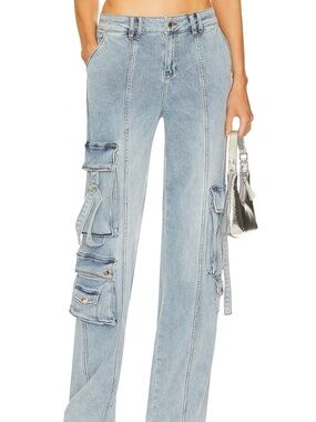 Retrofete, Alejandra Cargo Pant, Vintage Celeste